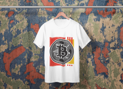 Funky Bitcoin Millionaire T shirt for men online in India Abs